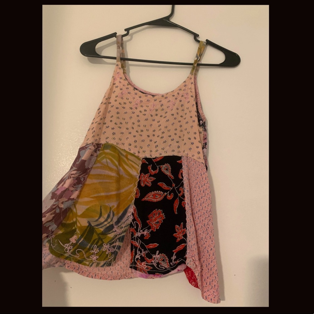 Cute patch work tank top